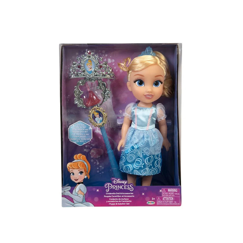 Boneca Princesas Disney Com Varinha e Tiara Multikids