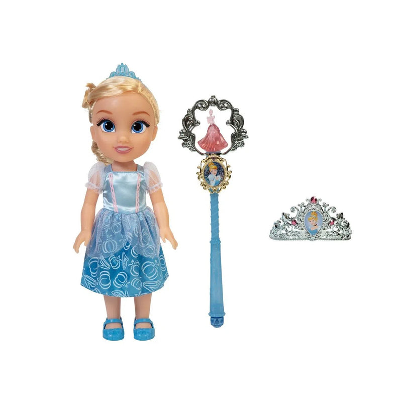 Boneca Princesas Disney Com Varinha e Tiara Multikids