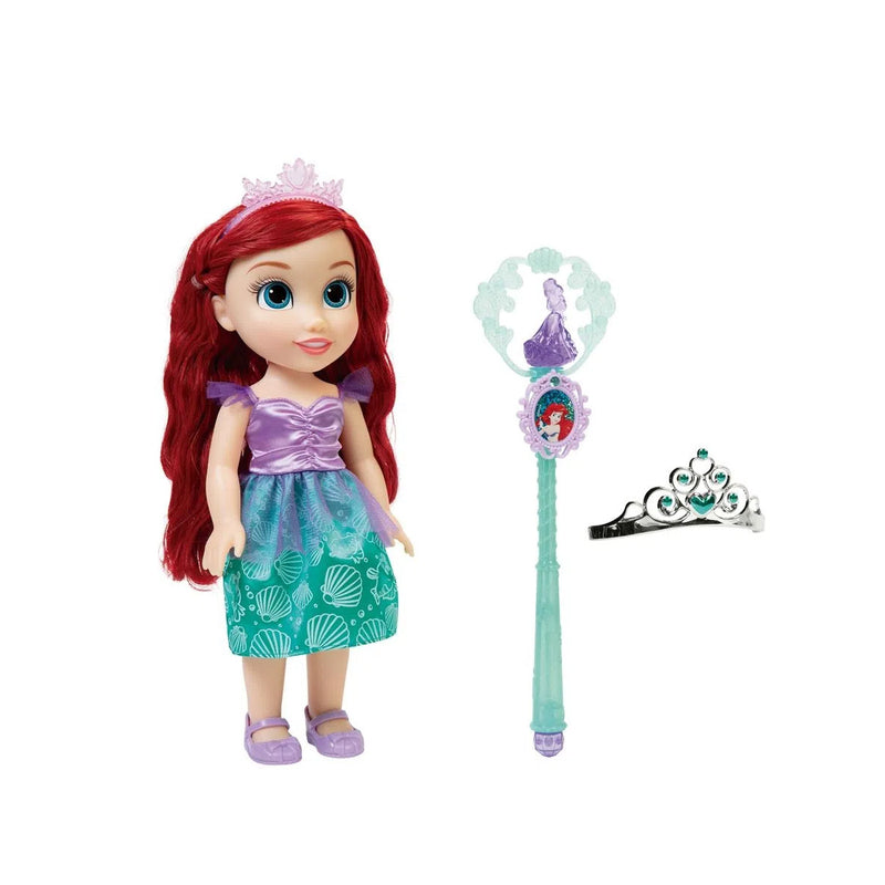 Boneca Princesas Disney Com Varinha e Tiara Multikids