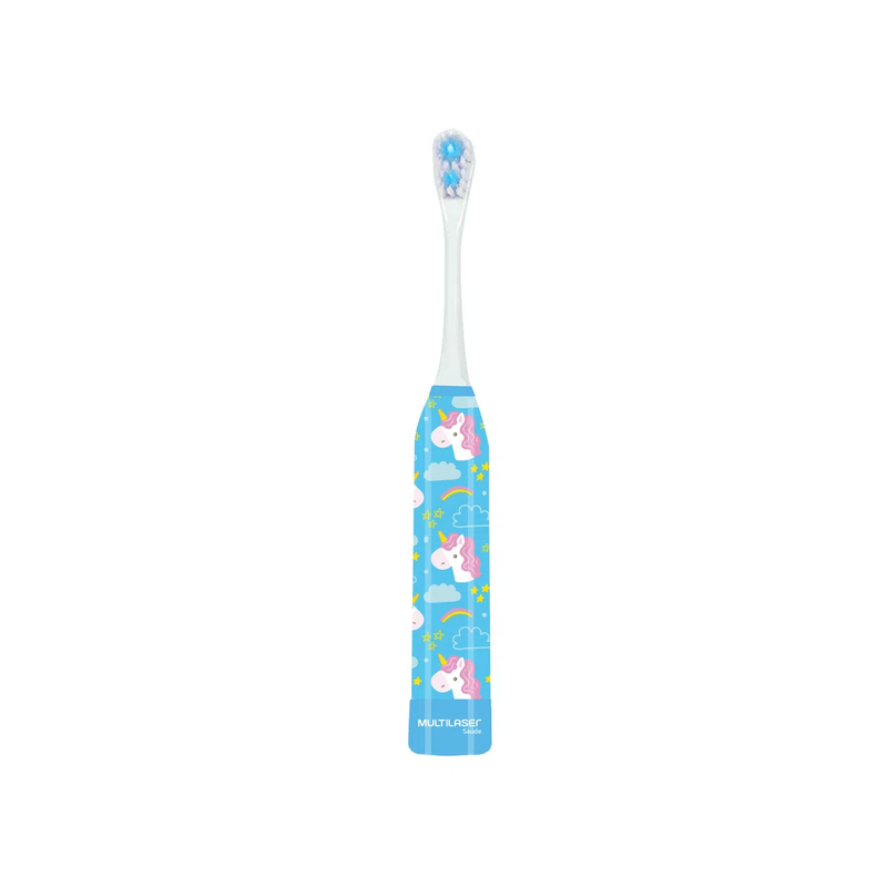 Escova Dental Infantil Unicornio Kids Health Pro Multilaser com 1 Refil