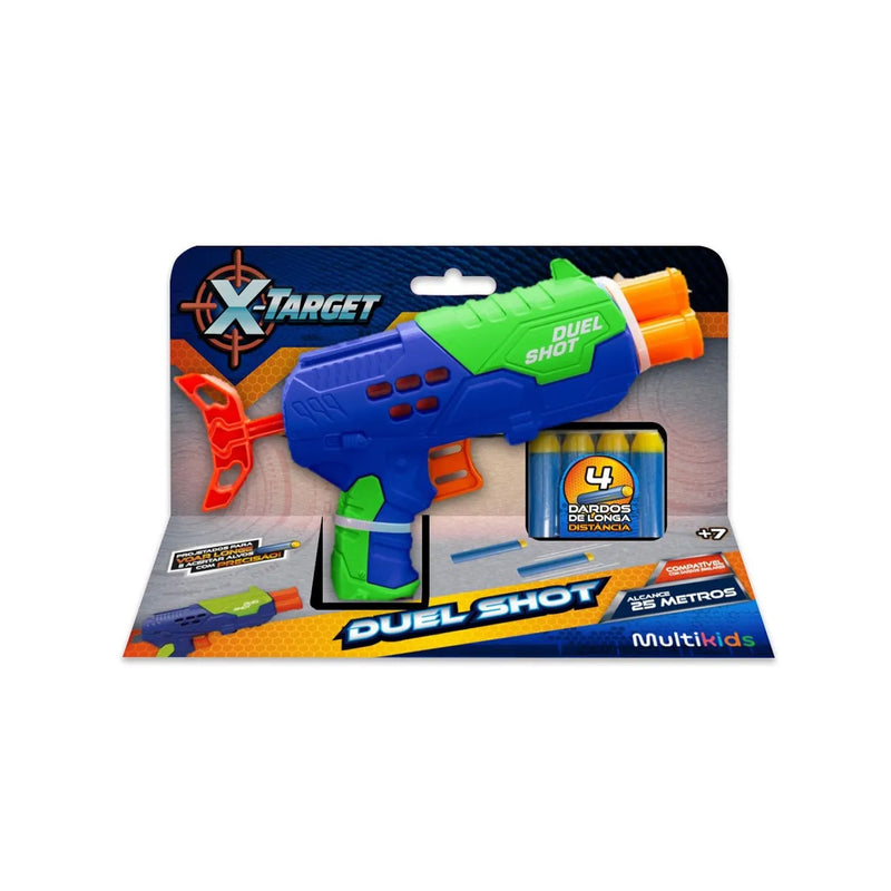 Lançador de Dardos X-Target Ultra Shot Com 4 dardos Multikids