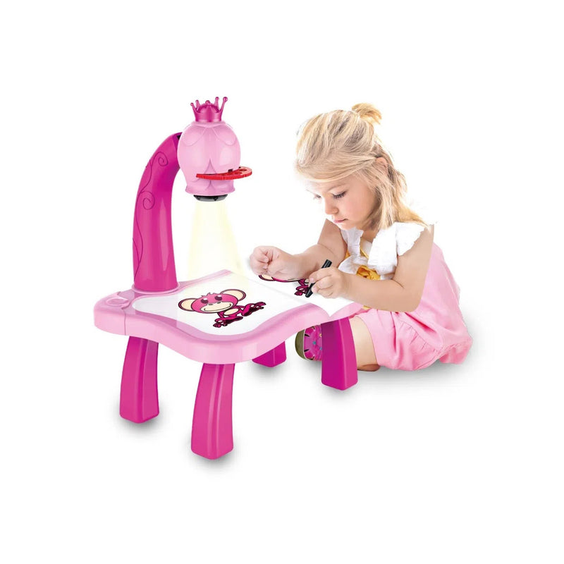 Mesa Projetora Para Desenhar Rosa Play e Learn Multikids - BR1601