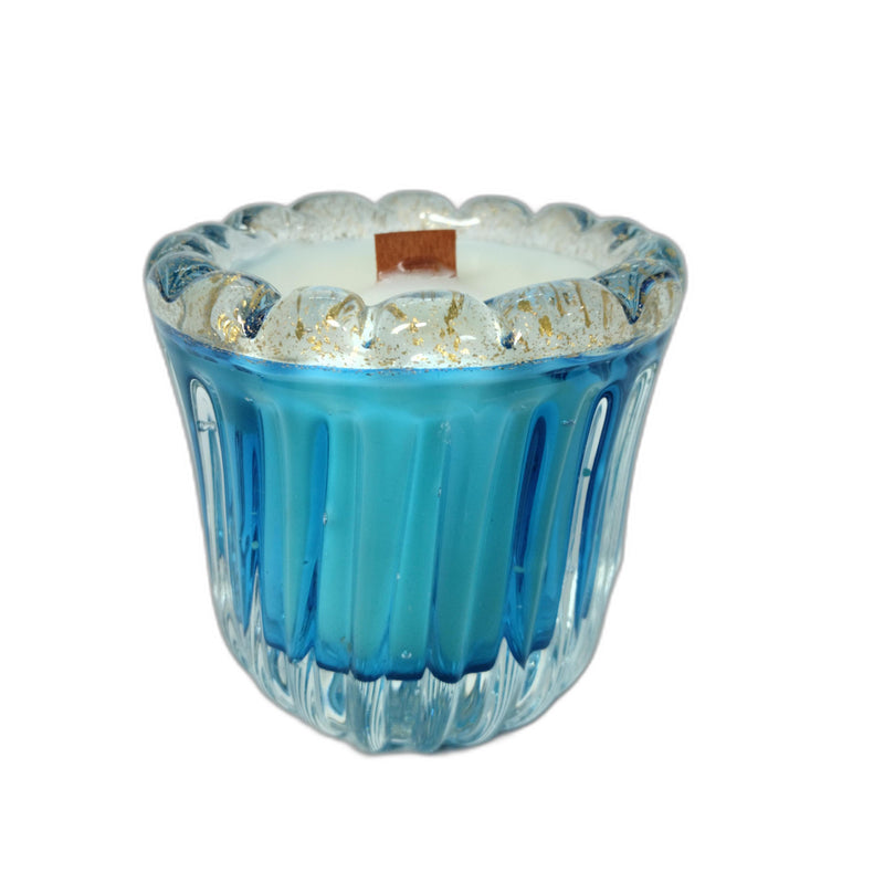 Porta-Velas Splendore Aqua Marine