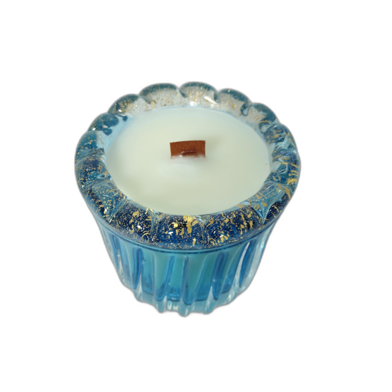 Porta-Velas Splendore Aqua Marine