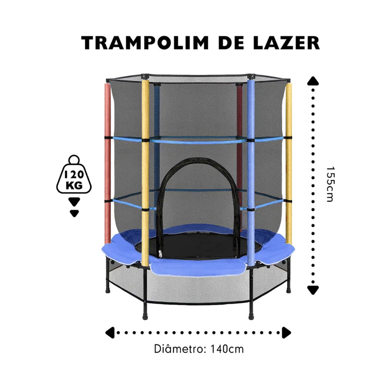 Trampolim Cama Elástica Pula Pula Infantil