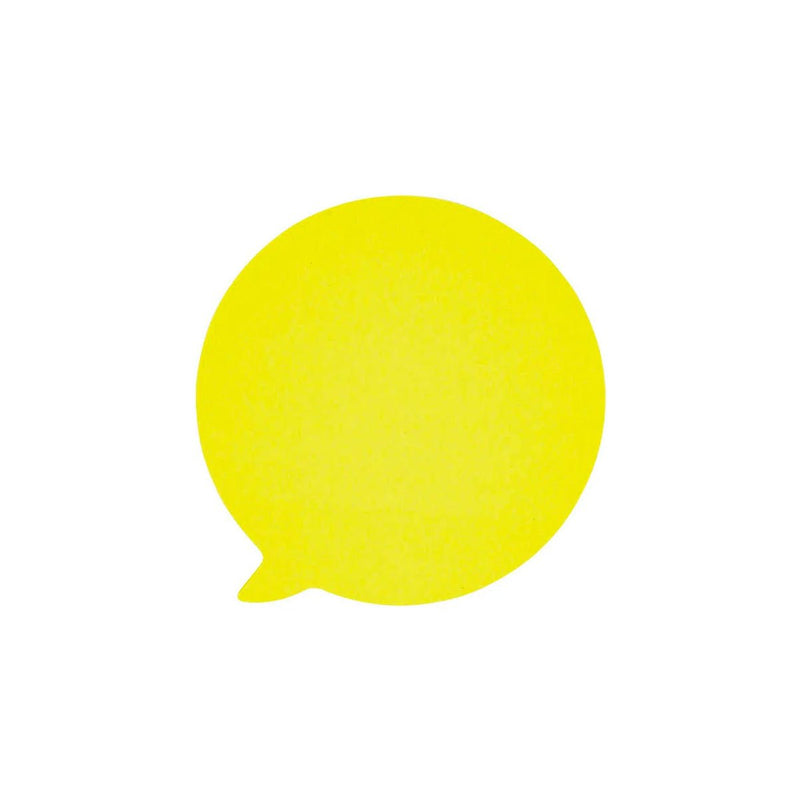 Bloco Adesivo Balloon 70x70mm Amarelo Neon 50FL Keep - EI025 - BePix