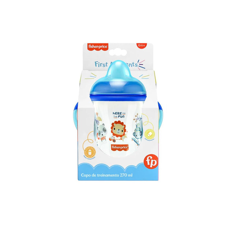 Copo de Treinamento com Bico Semi-rígido First Moments 270ml Fisher Price - BePix