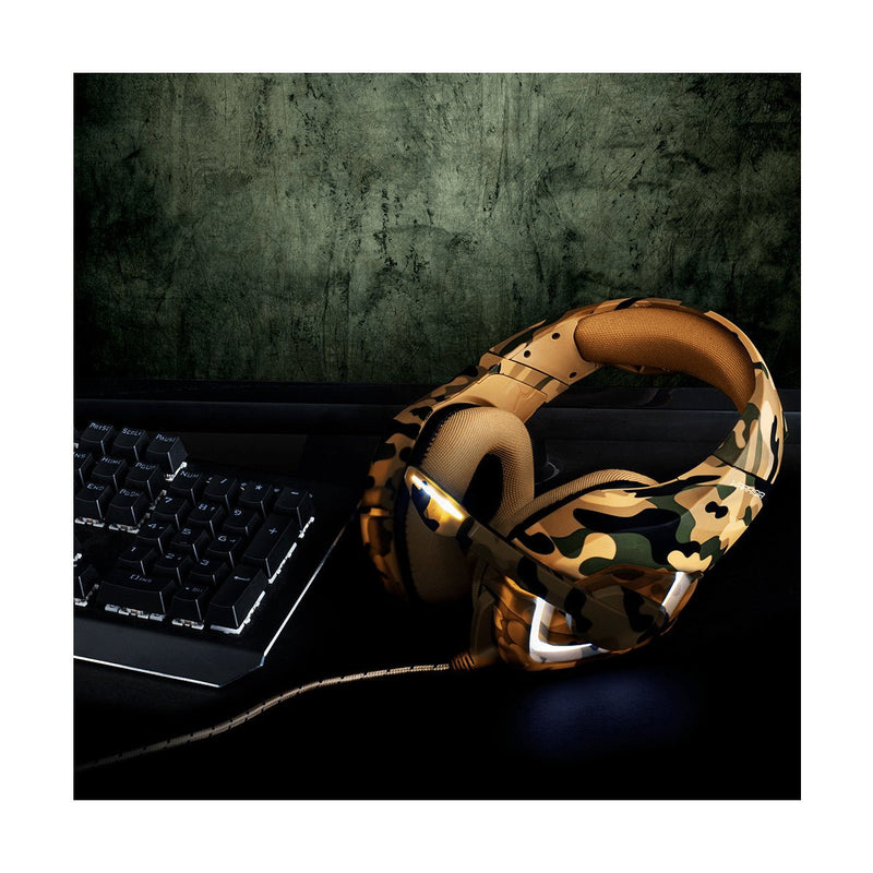 Headset Gamer Warrior Straton, LED Branco, Drivers 50mm - PH305 - BePix