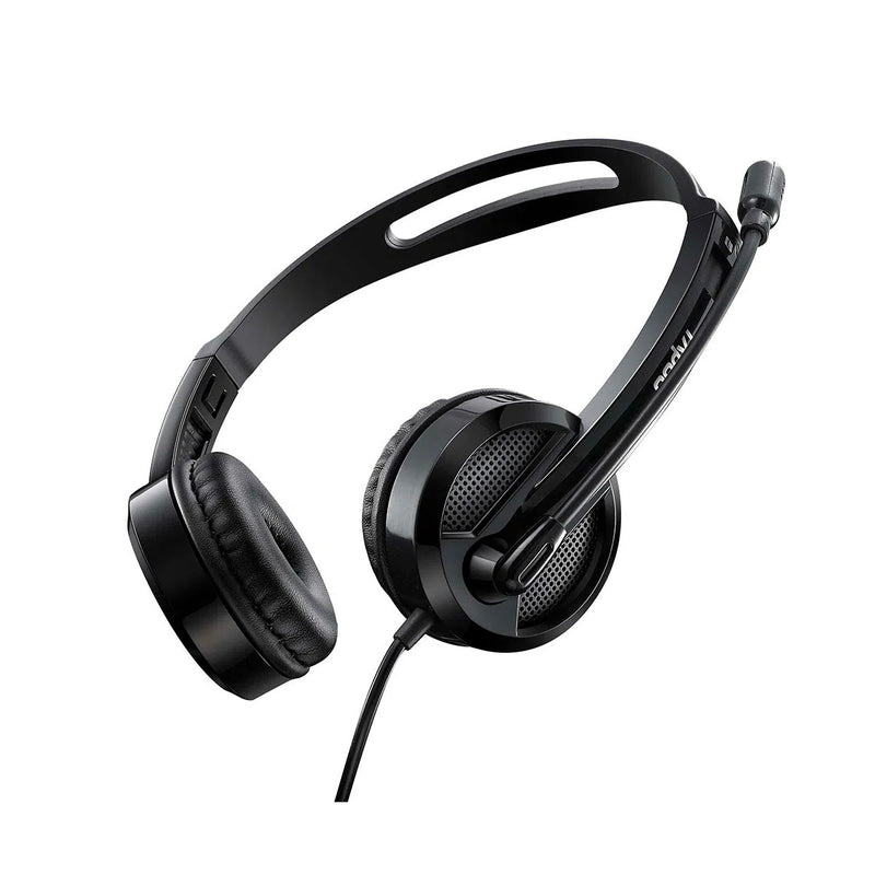 Headset multilaser rapoo usb preto h120 - RA020 - BePix