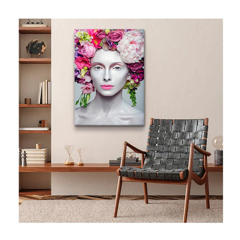 Quadro Arte Conceito Beautiful Flower Queen Borda Infinita - BePix