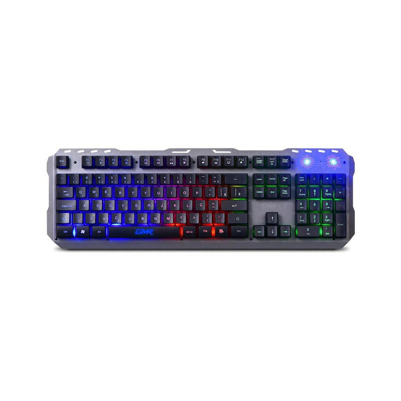 Teclado Base Metálica Led Rainbow GK300 - Multilaser - TC260 - BePix